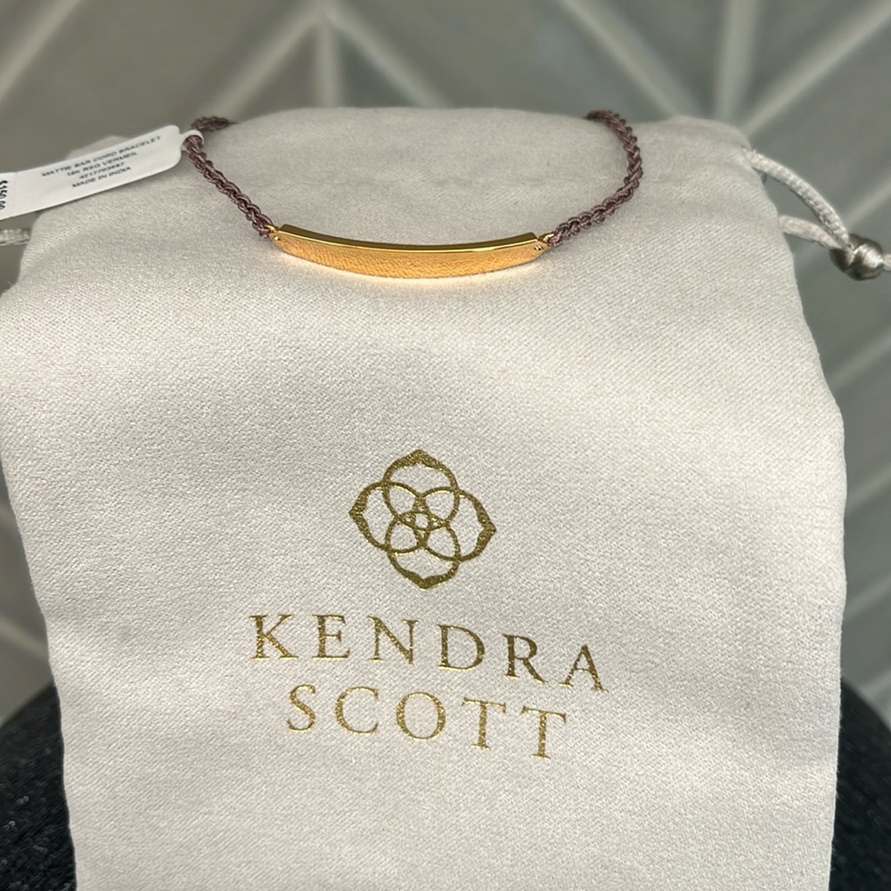 NWT Kendra Scott Mattie Bar Cord Bracelet